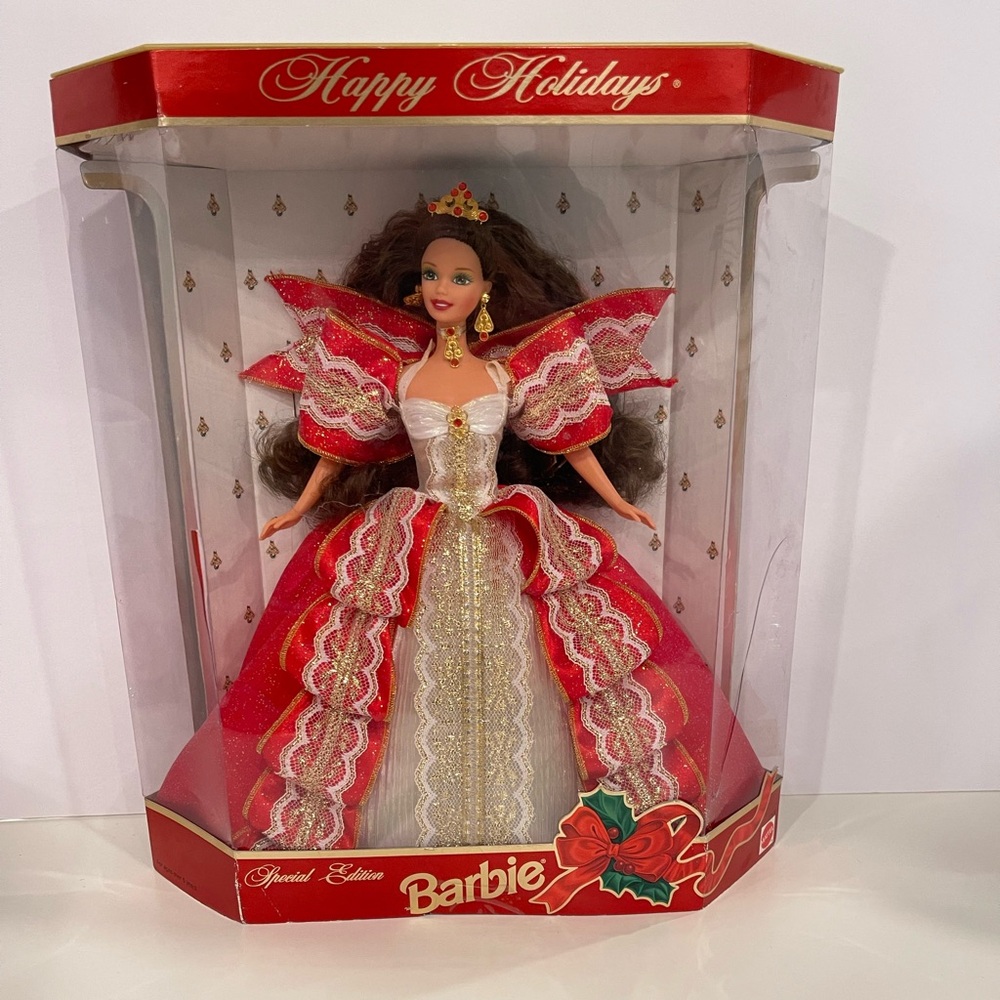 Holiday Barbie 1997 special 10th anniversary edition.